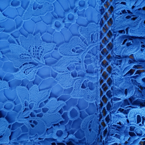 Lulus Taliah Blue Lace Midi Dress.  NWOT - Picture 11 of 16